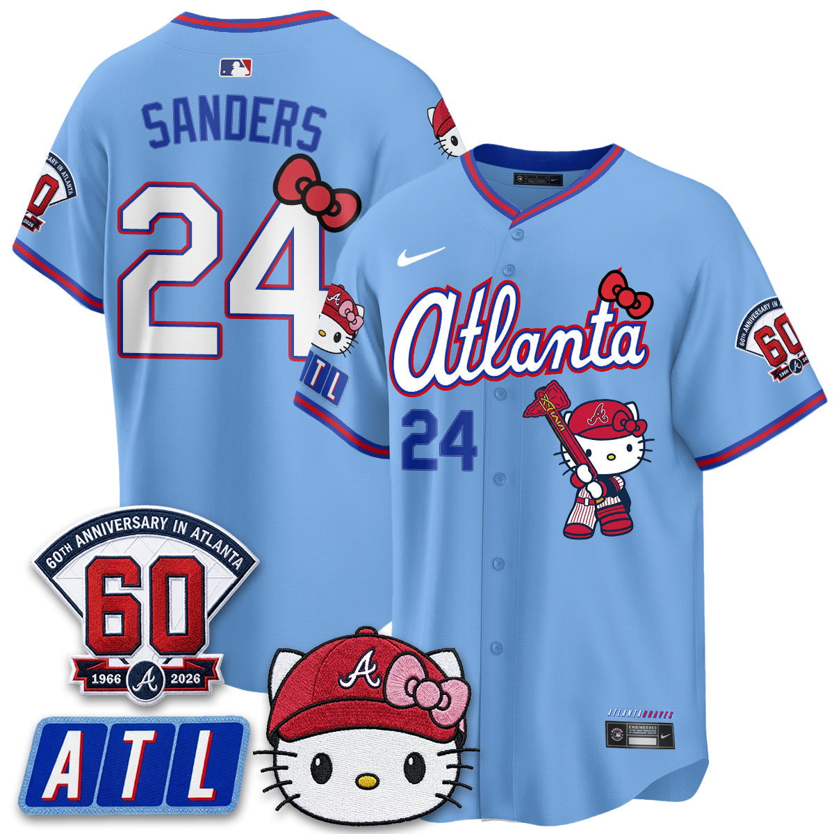 Atlanta Braves x Meow KT 2026 Vapor Limited Jersey - All Stitched by Atlanta Braves