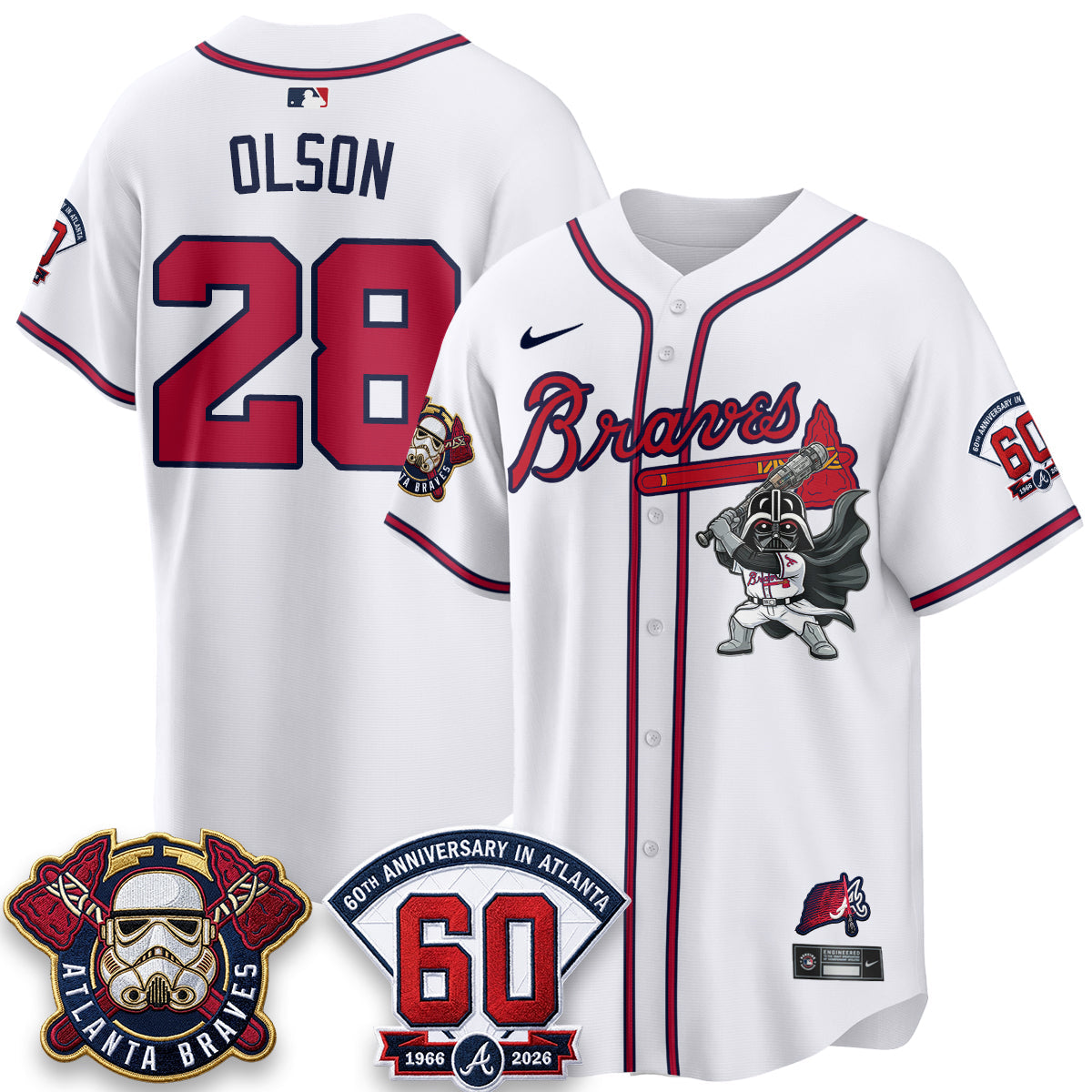 Atlanta Braves x SW Vapor Limited Jersey - Stitched by Atlanta Braves