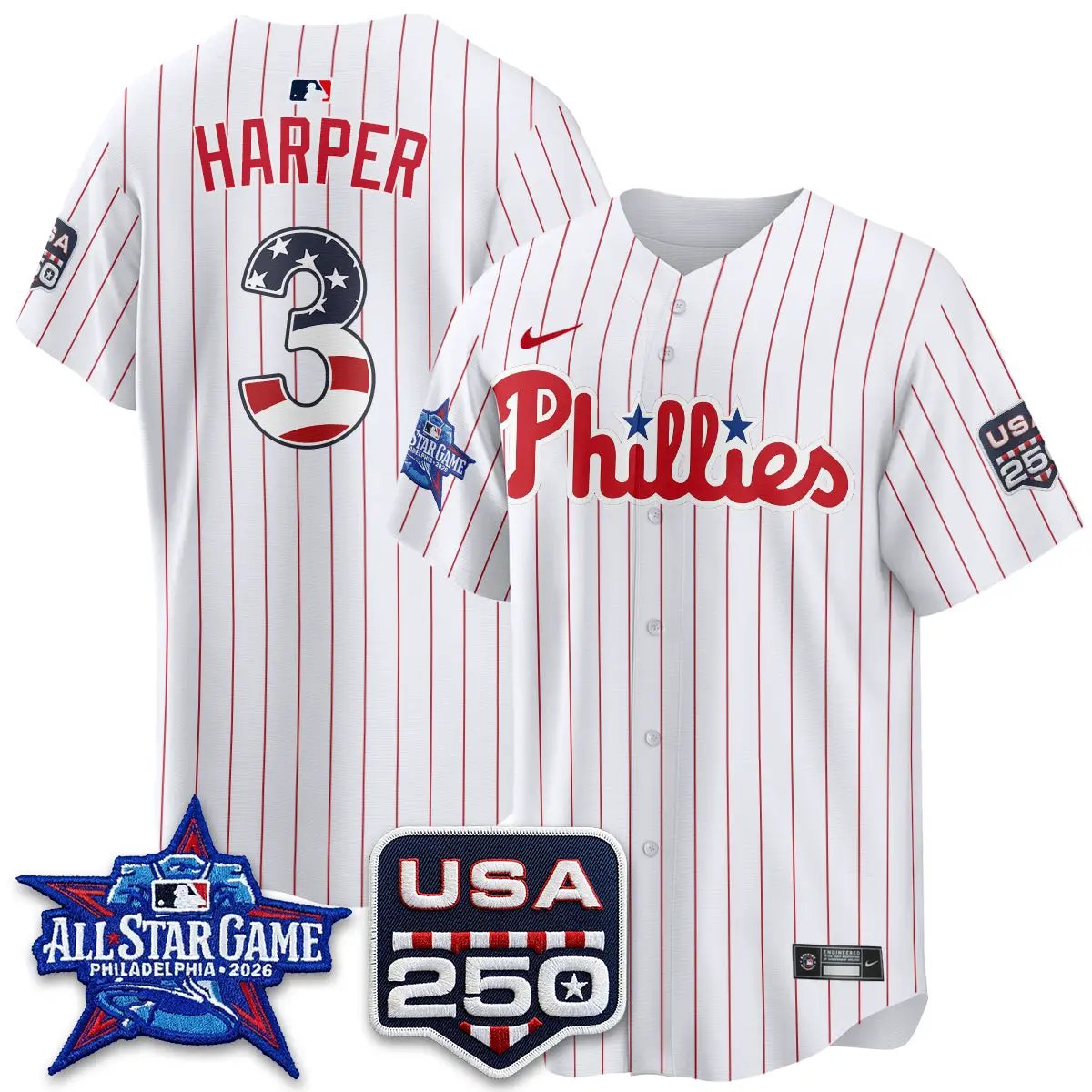 PHI 2026 All Star Edition Vapor Jersey - Stitched by Philadelphia Phillies