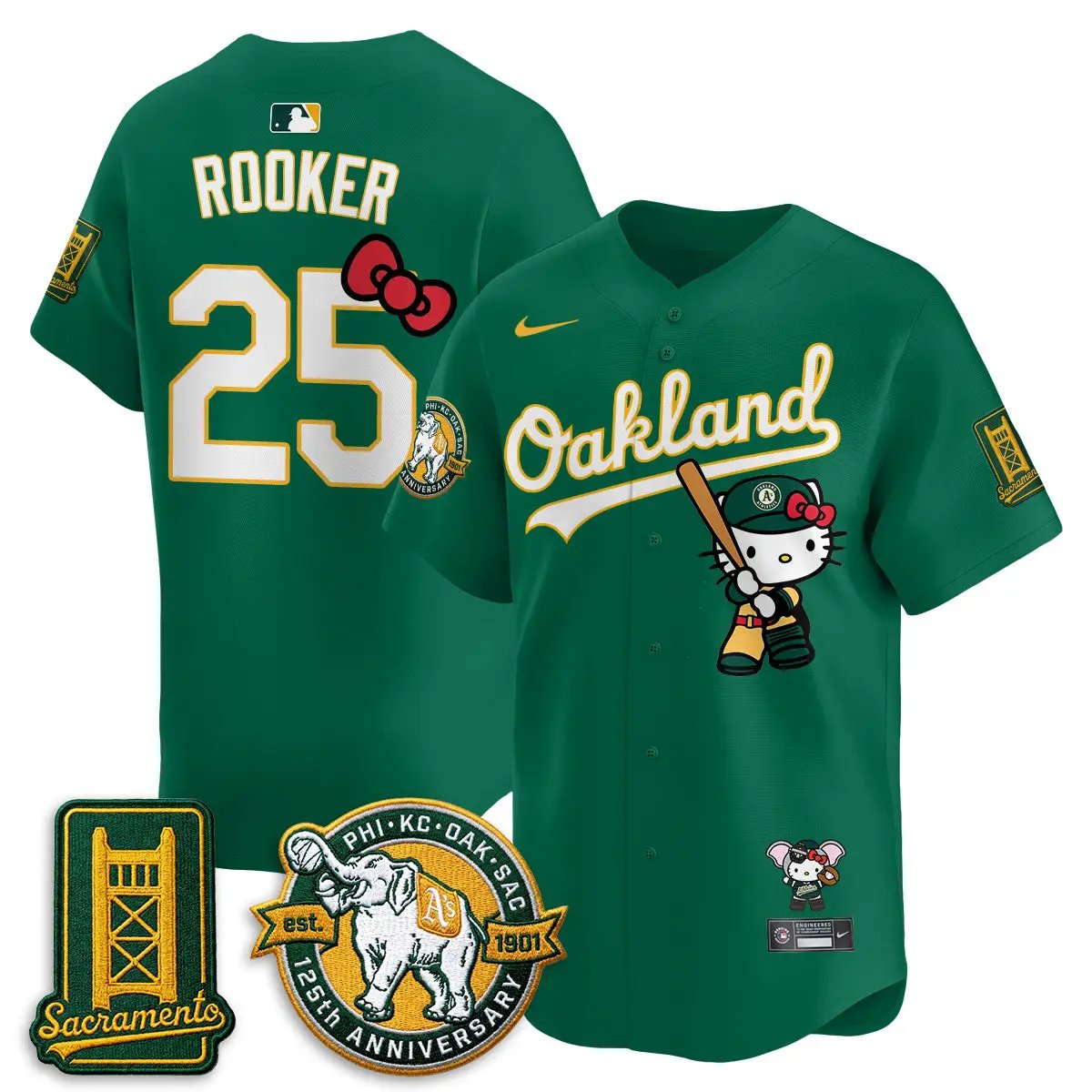 Oakland Athletics x Meow KT 2026 Vapor Limited Jersey - Stitched by Oakland Athletics