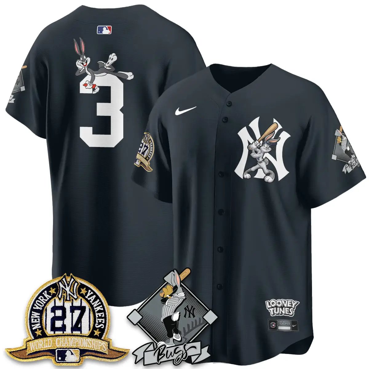 NYY Bunny Vapor Limited Jersey V2- Stitched by New York Yankees