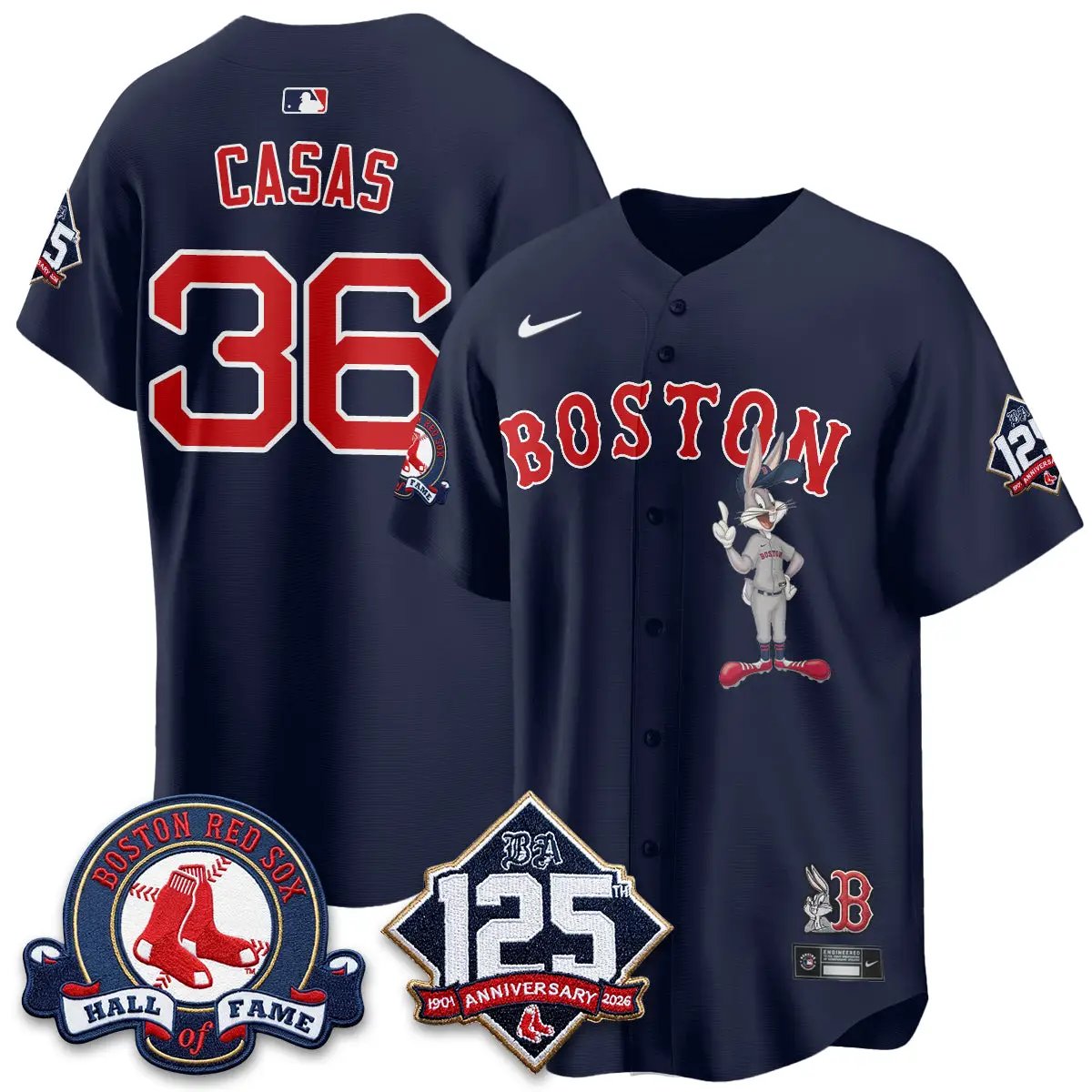 BOS x Bunny Vapor Premier Limited Jersey - Stitched by Boston Red Sox