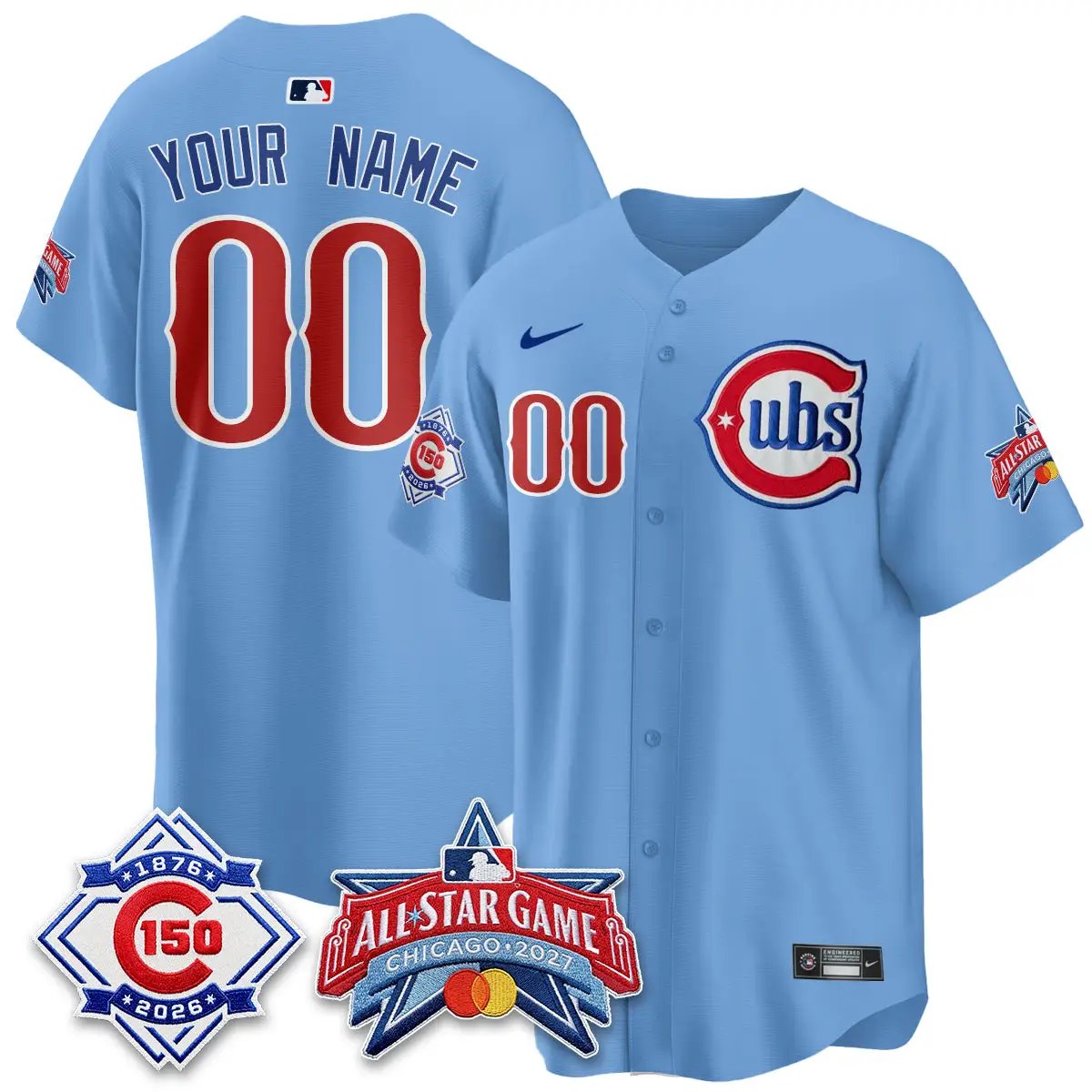 CHC 2027 All Star Game Vapor Limited Custom Jersey - Stitched by Chicago Cubs