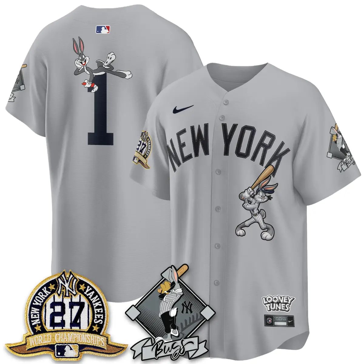 NYY Bunny Vapor Limited Jersey V2- Stitched by New York Yankees