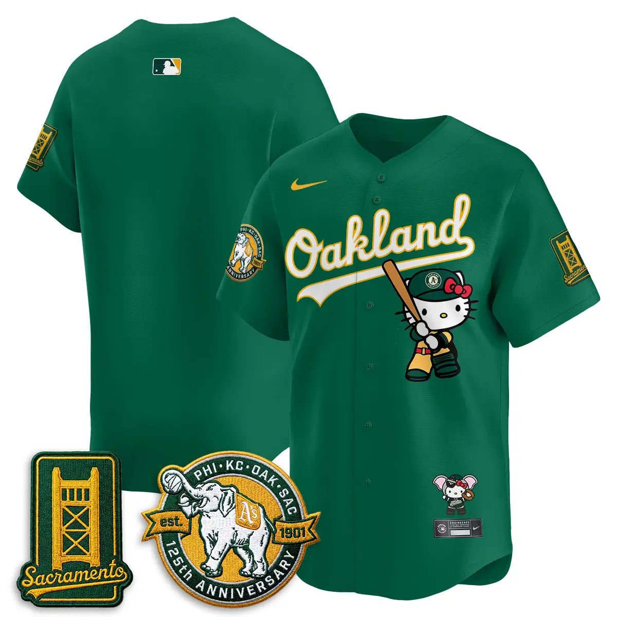 Oakland Athletics x Meow KT 2026 Vapor Limited Jersey - Stitched by Oakland Athletics