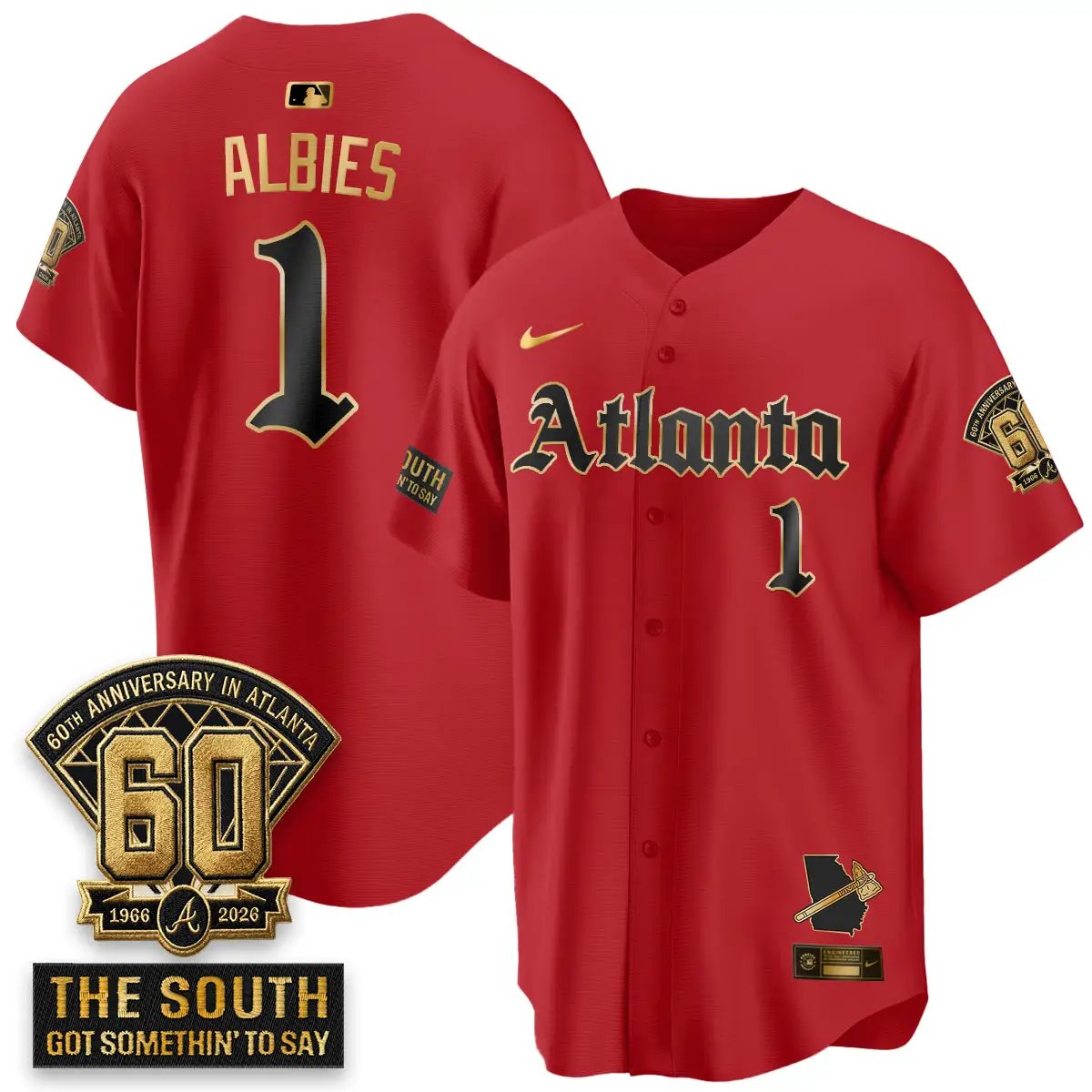 ATL 2026 Gothic Edition Vapor Limited Jersey - All Stitched V2 by Atlanta Braves