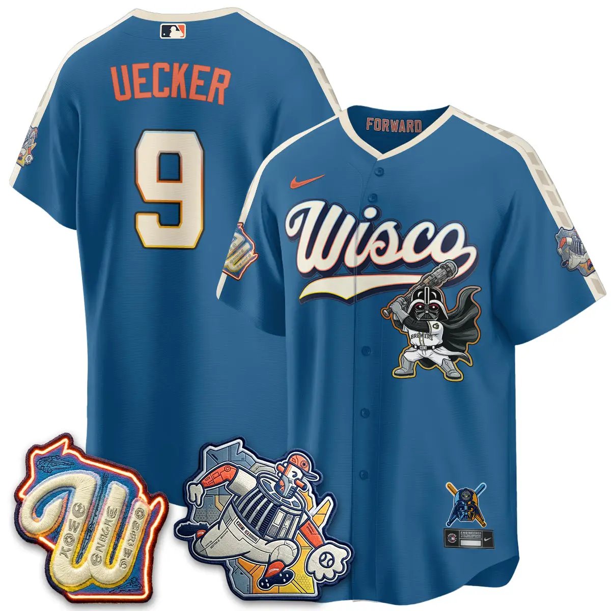 MIL x SW Limited Jersey - Stitched by Milwaukee Brewers