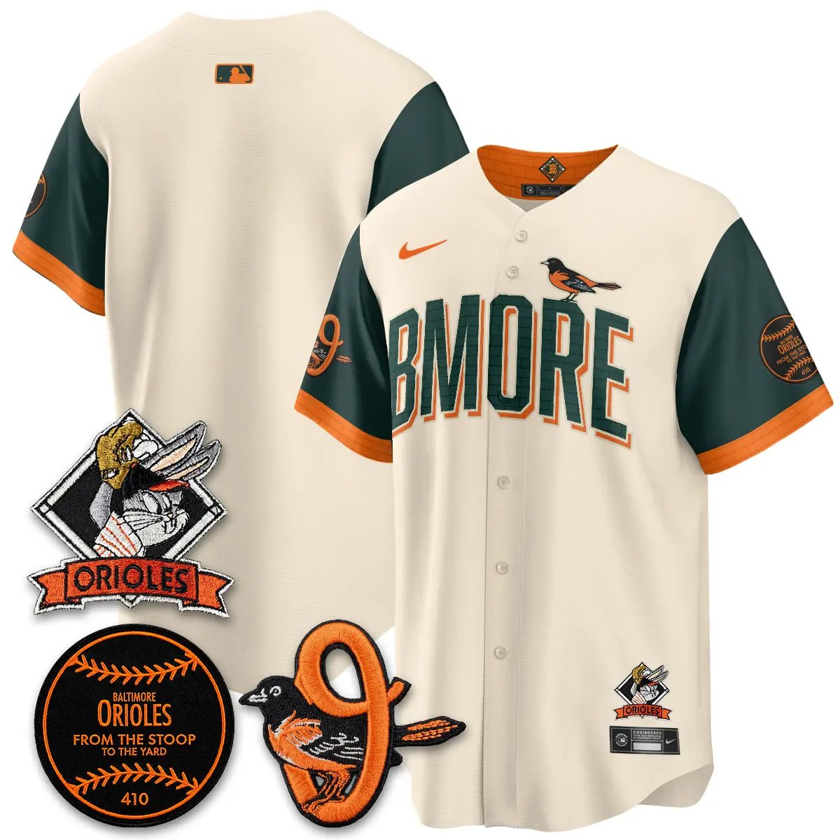 BAL x Bunny Vapor Premier Limited Jersey - Stitched by Baltimore Orioles