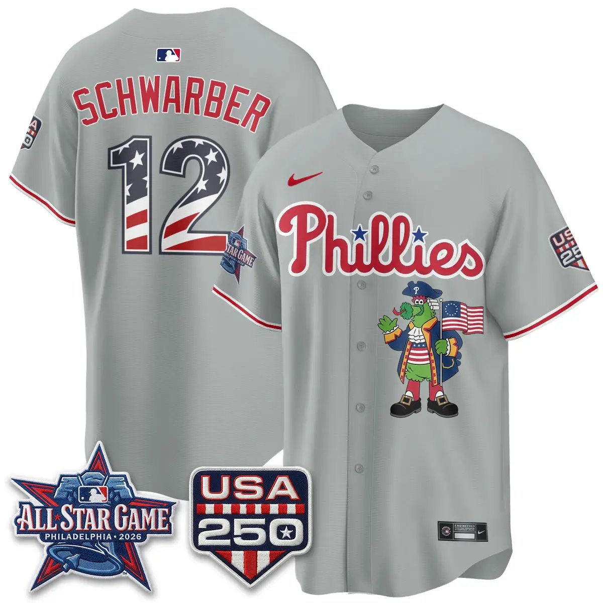 PHI 2026 All Star Phanatic Edition Vapor Jersey - Stitched by Philadelphia Phillies