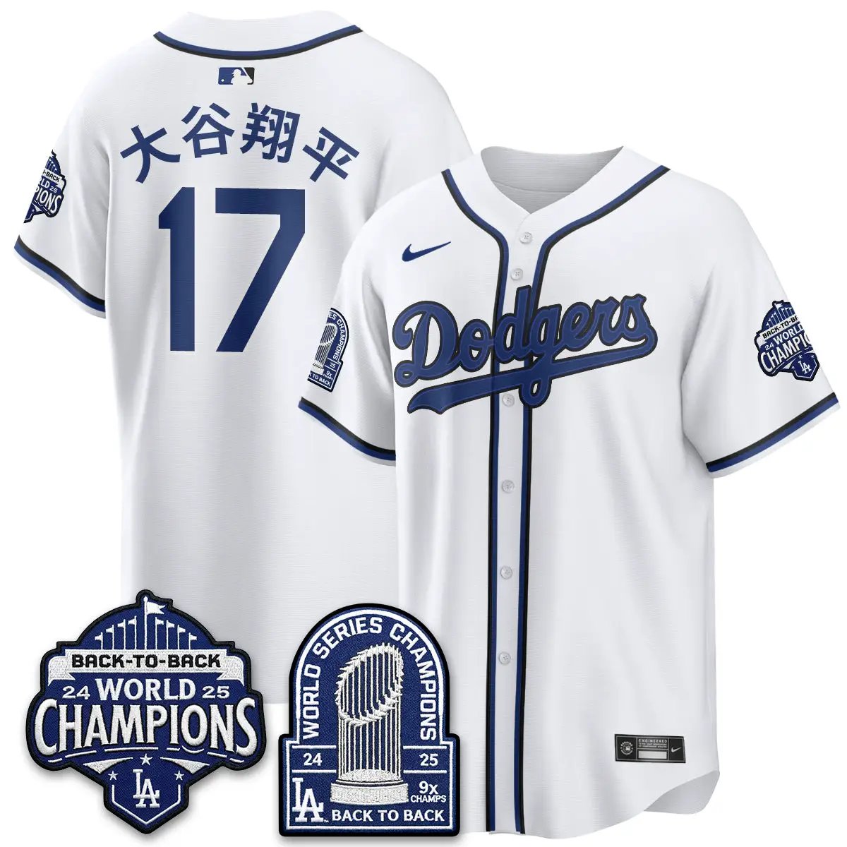 LAD 2026 Black Out Style Vapor Limited Jersey - B2B Champs - All Stitched by Los Angeles Dodgers