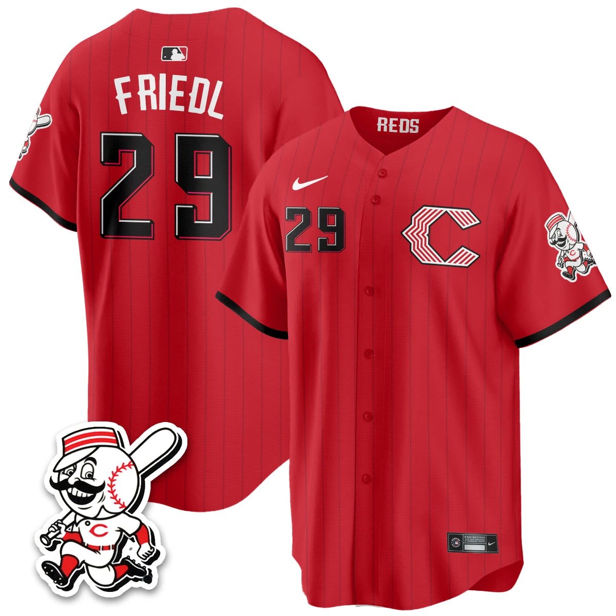Cincinnati Reds 2026 City Connect Limited Vapor Jersey - All Stitched by Cincinnati Reds