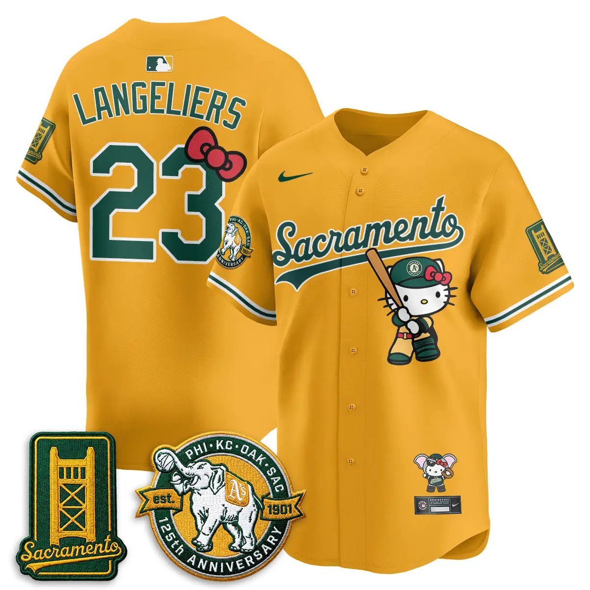 Oakland Athletics x Meow KT 2026 Vapor Limited Jersey - Stitched by Oakland Athletics