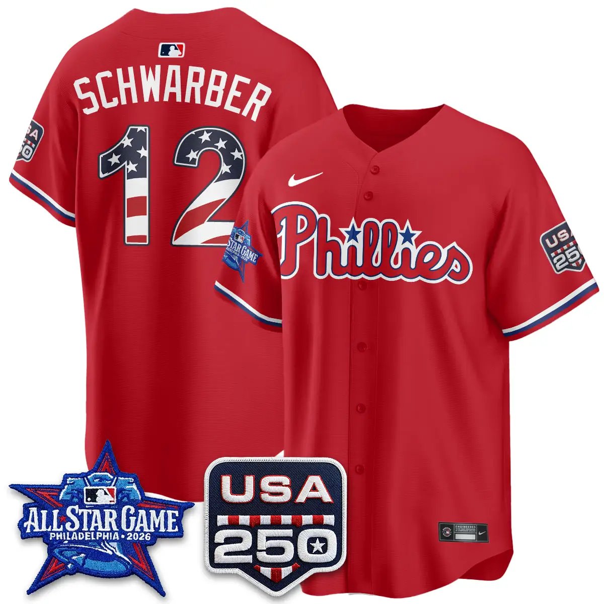 PHI 2026 All Star Edition Vapor Jersey - Stitched by Philadelphia Phillies