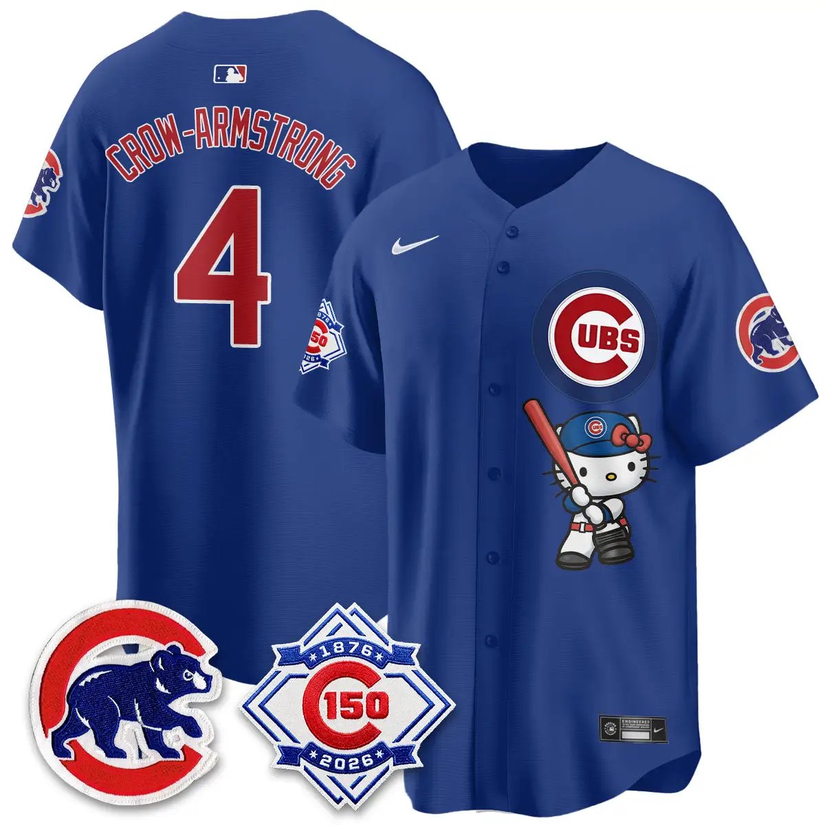 Chicago Cubs x Meow KT Vapor Premier Limited Jersey - All Stitched by Chicago Cubs