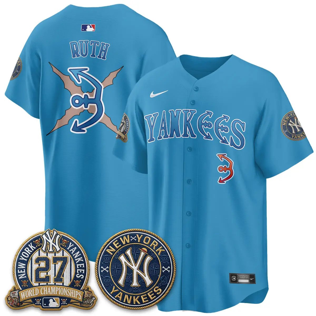 NYY x Japanese Cartoon Limited Jersey - Stitched by New York Yankees