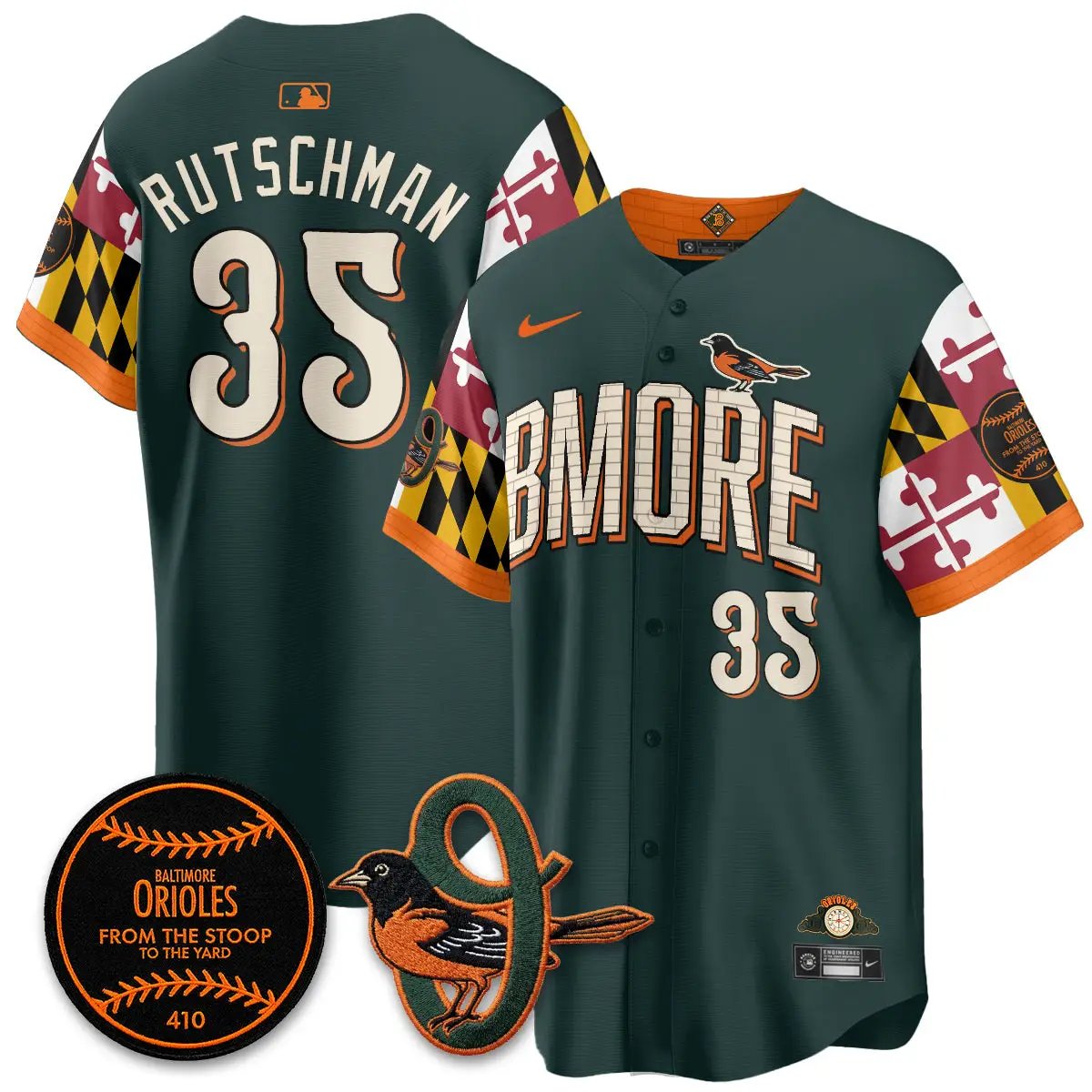 BAL x Maryland State Flag 2026 Vapor Jersey - All Stitched by Baltimore Orioles
