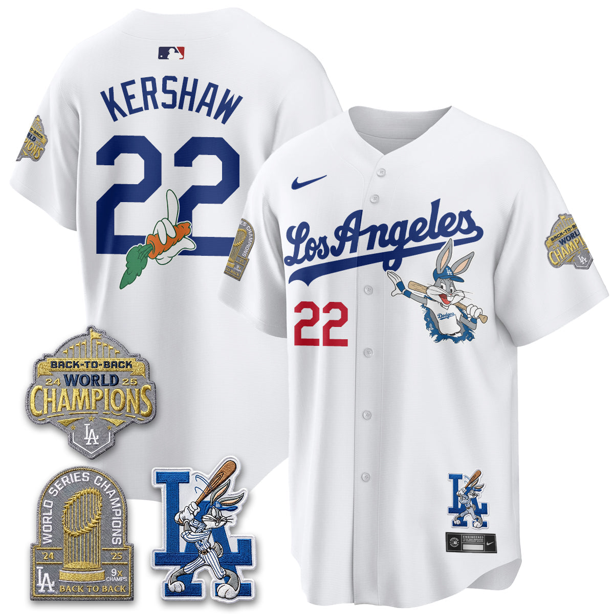 LAD Bunny Vapor Limited Jersey - All Stitched by Los Angeles Dodgers