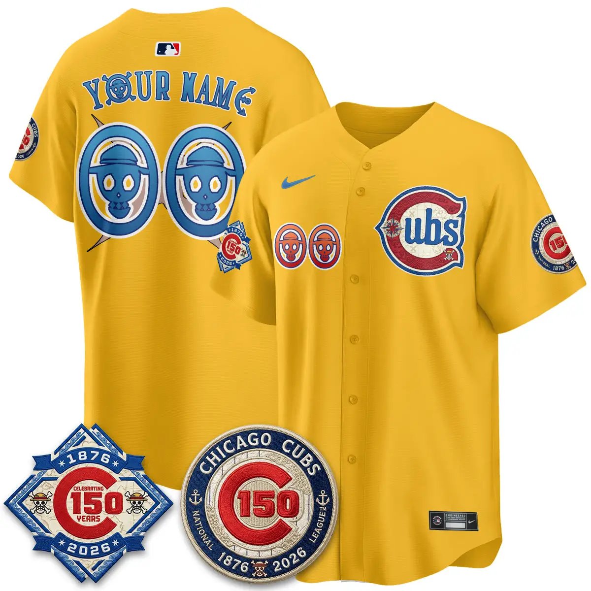 CHC x Japanese Cartoon Limited Custom Jersey - Stitched by Chicago Cubs