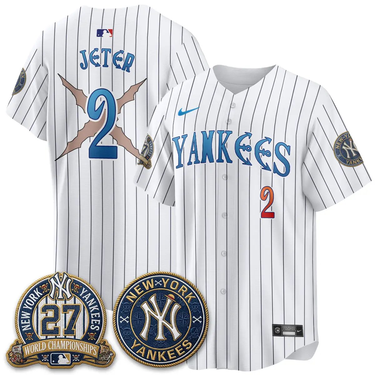 NYY x Japanese Cartoon Limited Jersey - Stitched by New York Yankees