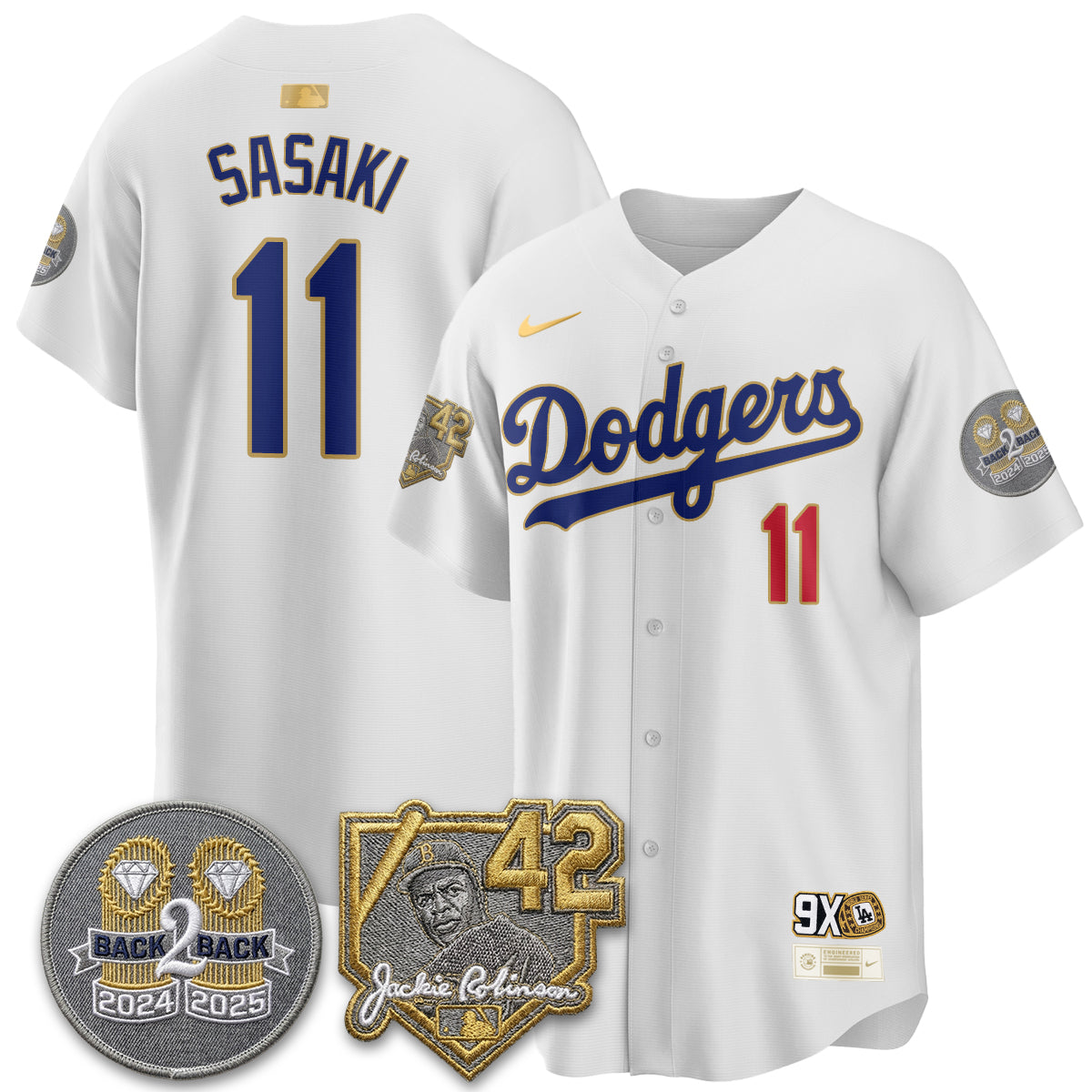 Los Angeles Dodgers - 2026 Jackie Robinson Day Vapor Limited Jersey - All Stitched by Los Angeles Dodgers