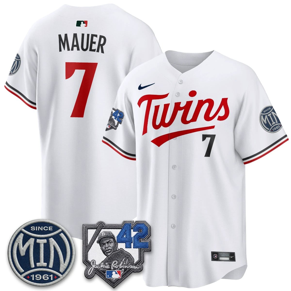 Minnesota Twins 2026 Jackie Robinson Day Vapor Limited Jersey - All Stitched by Minnesota Twins
