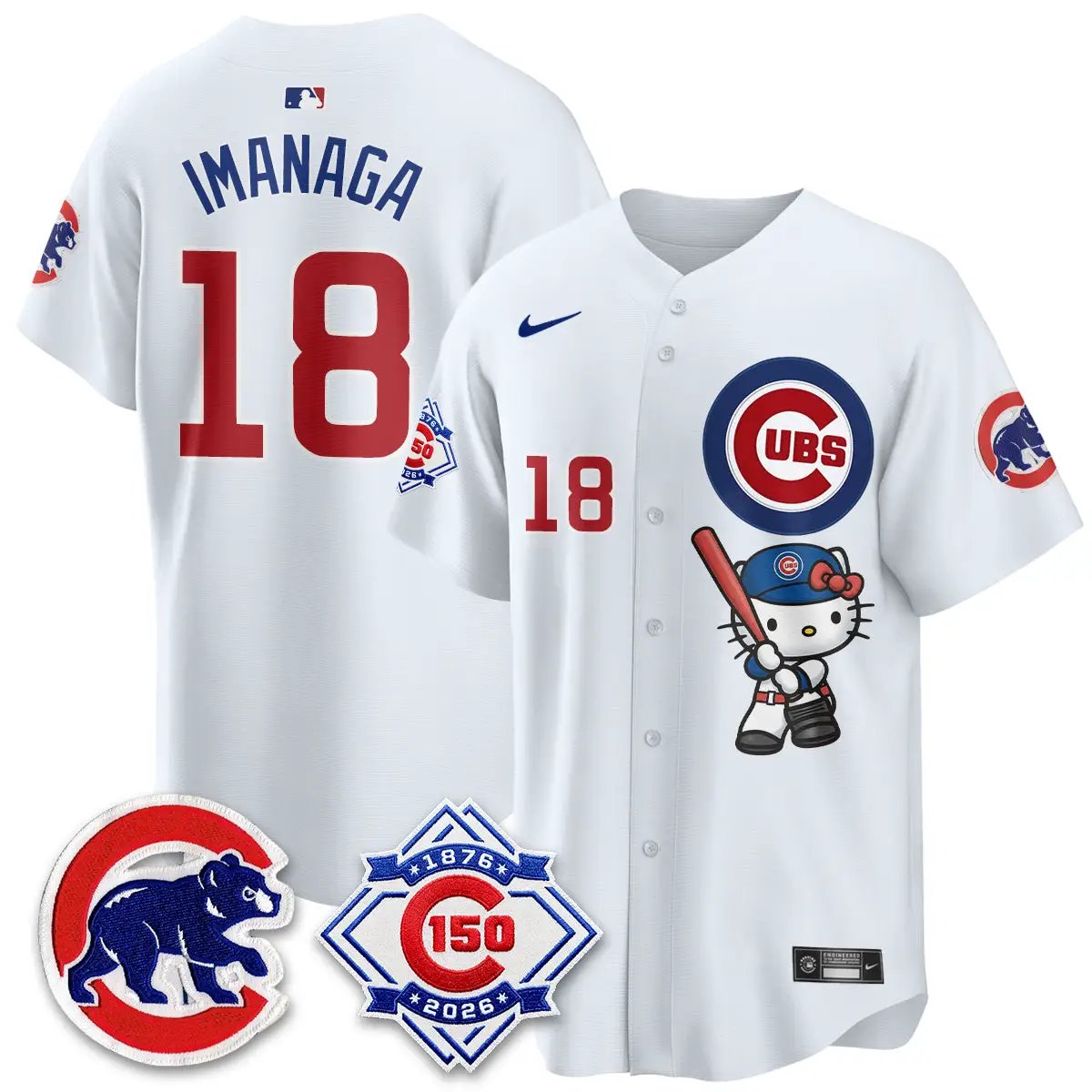 Chicago Cubs x Meow KT Vapor Premier Limited Jersey - All Stitched by Chicago Cubs