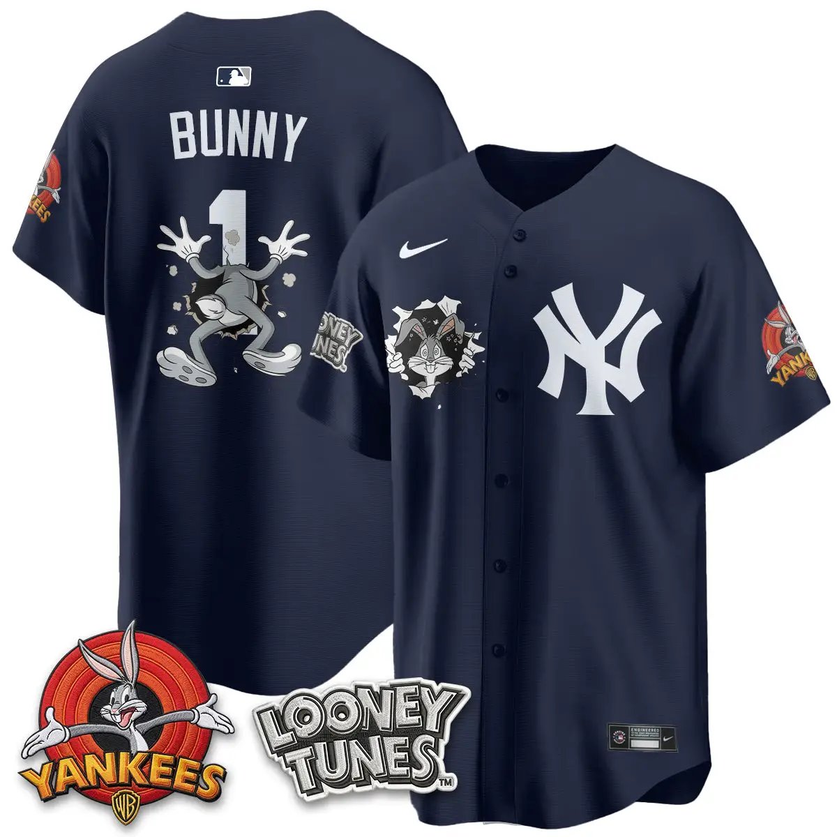 NYY x Bunny Vapor Limited Jersey V3- Printed by New York Yankees