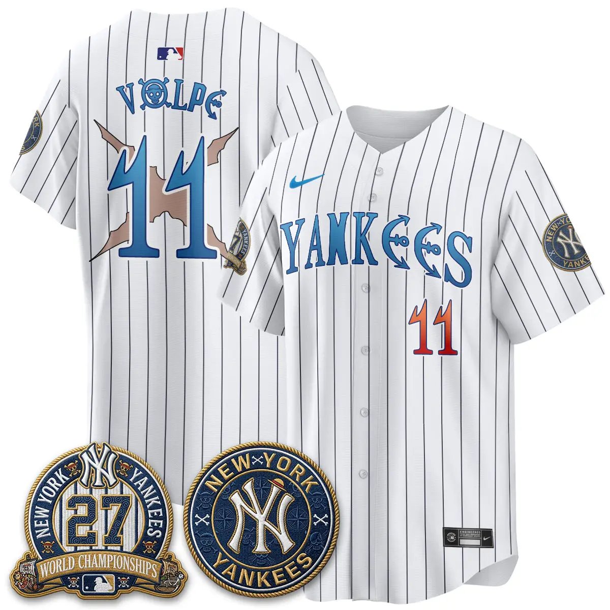 NYY x Japanese Cartoon Limited Jersey - Stitched by New York Yankees