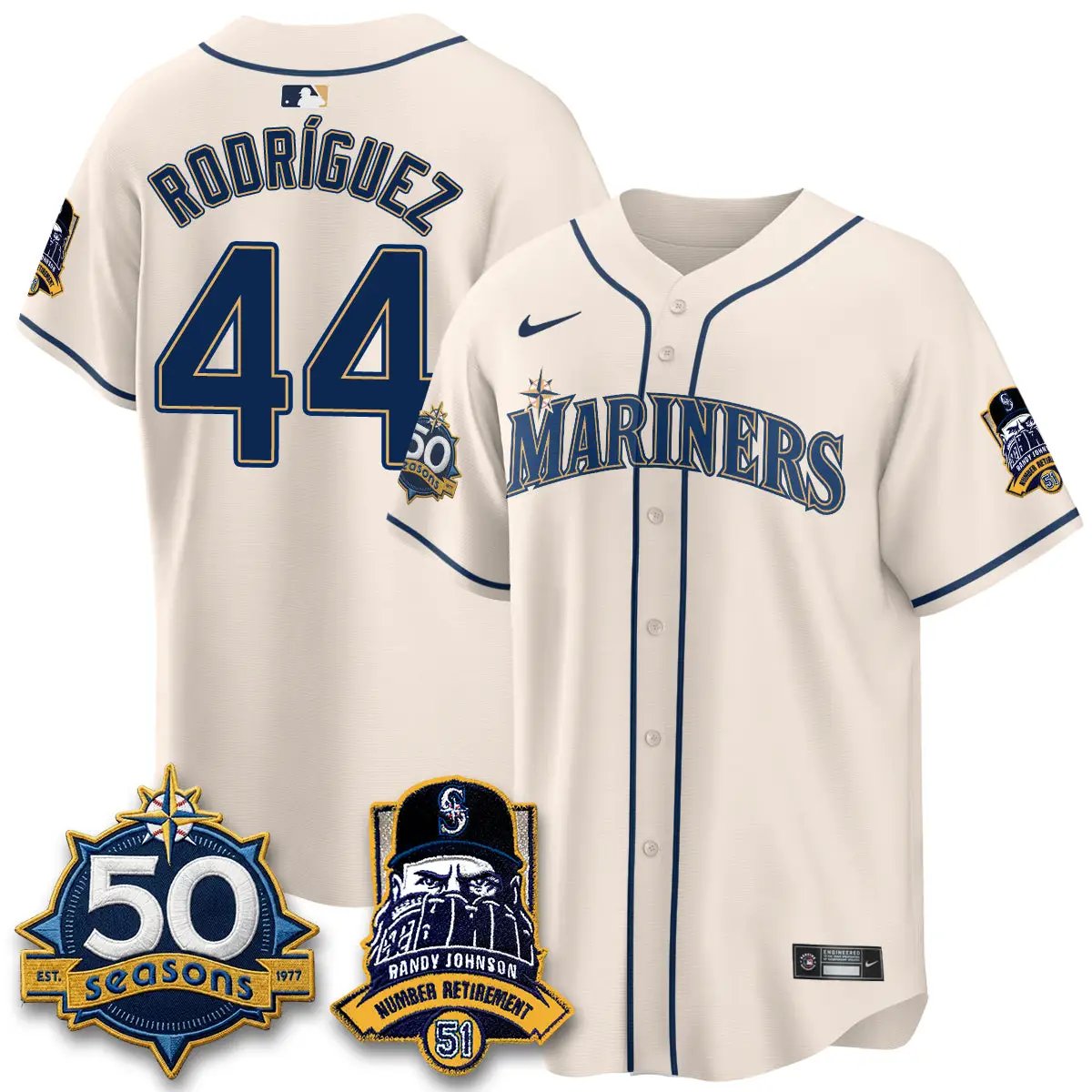 SEA Randy Johnson Vapor Limited Jersey V2- All Stitched by Seattle Mariners