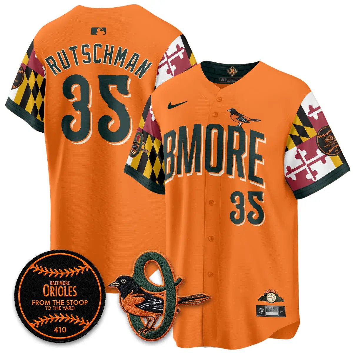 BAL x Maryland State Flag 2026 Vapor Jersey - All Stitched by Baltimore Orioles