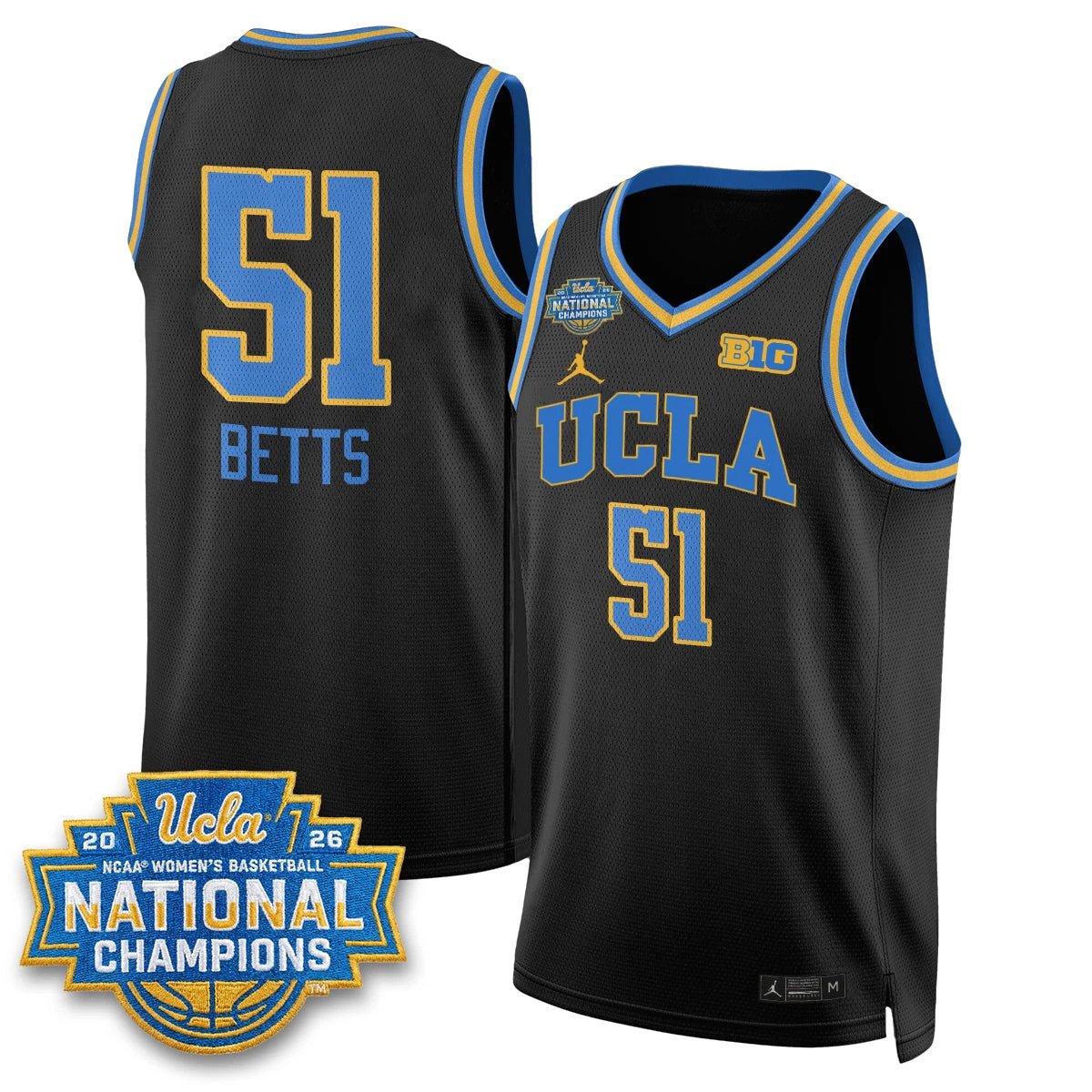 UCLA Women's Basketball National Champion 2026 Gear Limited Jersey - All Stitched by UCLA