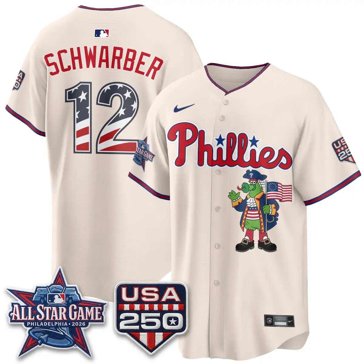 PHI 2026 All Star Phanatic Edition Vapor Jersey - Stitched by Philadelphia Phillies