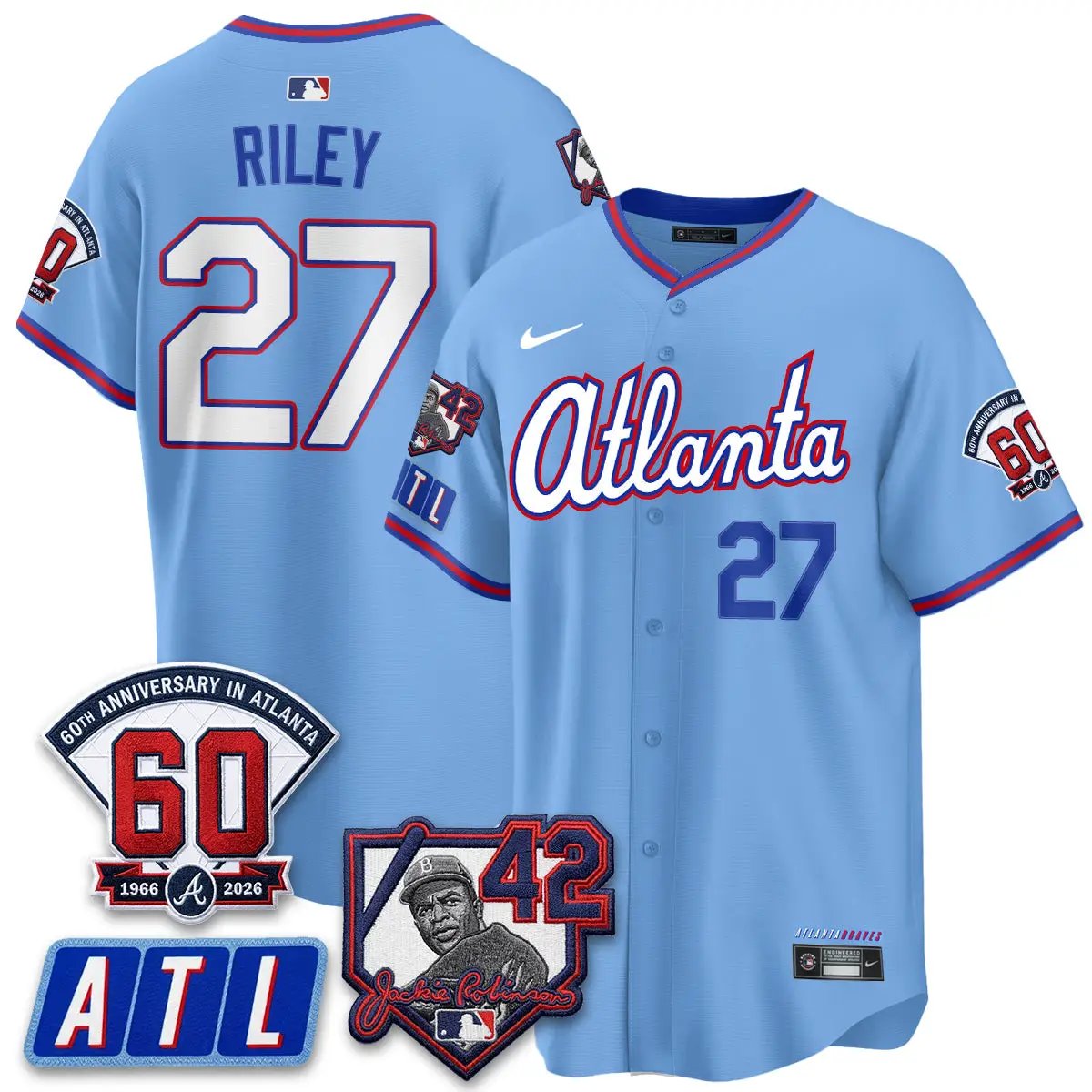 ATL 2026 Jackie Robinson Day Vapor Limited Jersey - All Stitched by Atlanta Braves