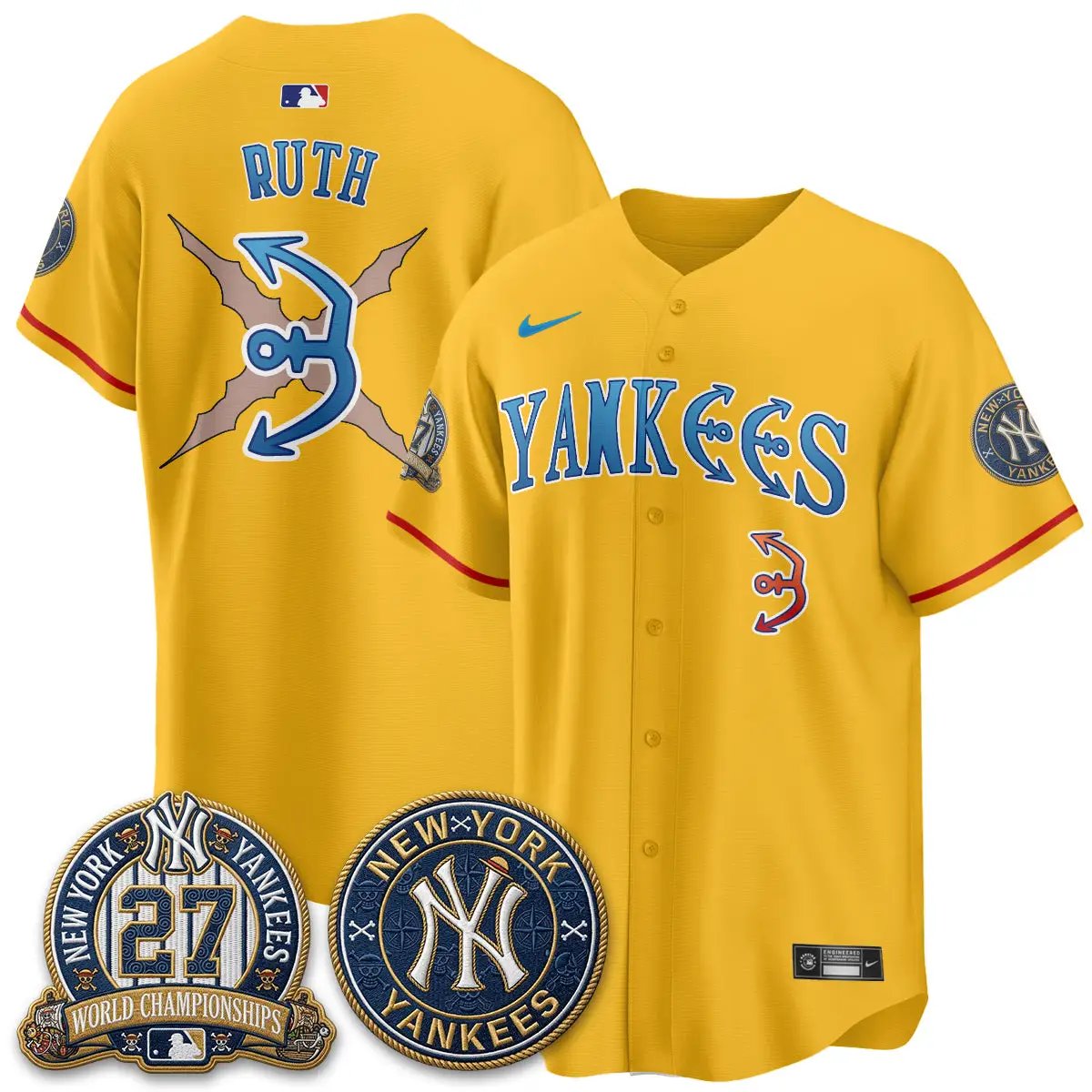 NYY x Japanese Cartoon Limited Jersey - Stitched by New York Yankees