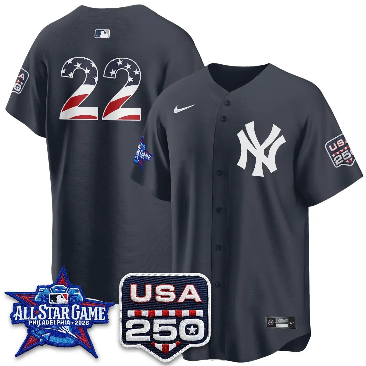 NYY 2026 All Star Edition Vapor Jersey - Stitched by New York Yankees