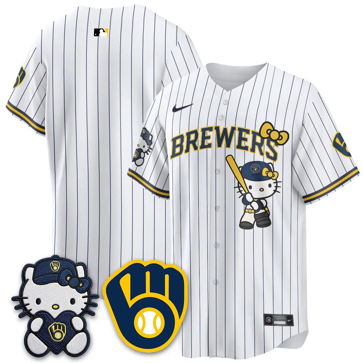 Milwaukee Brewers Meow KT Night Vapor Limited Jersey - All Stitched by Milwaukee Brewers