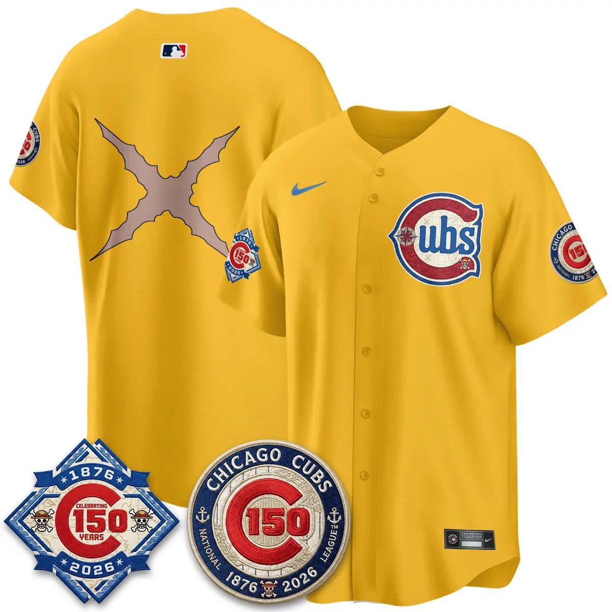 CHC x Japanese Cartoon Limited Jersey - Stitched by Chicago Cubs