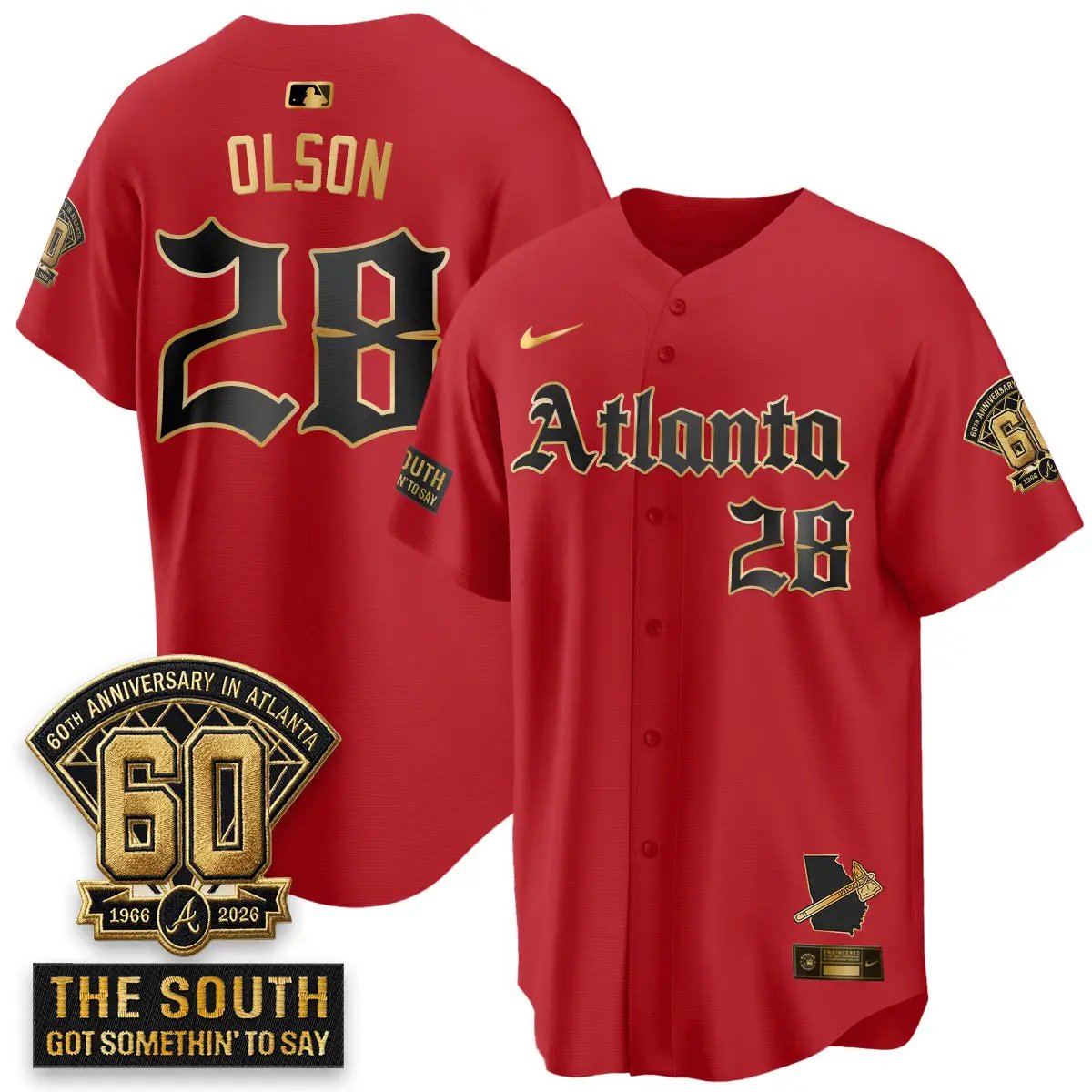 ATL 2026 Gothic Edition Vapor Limited Jersey - All Stitched V2 by Atlanta Braves