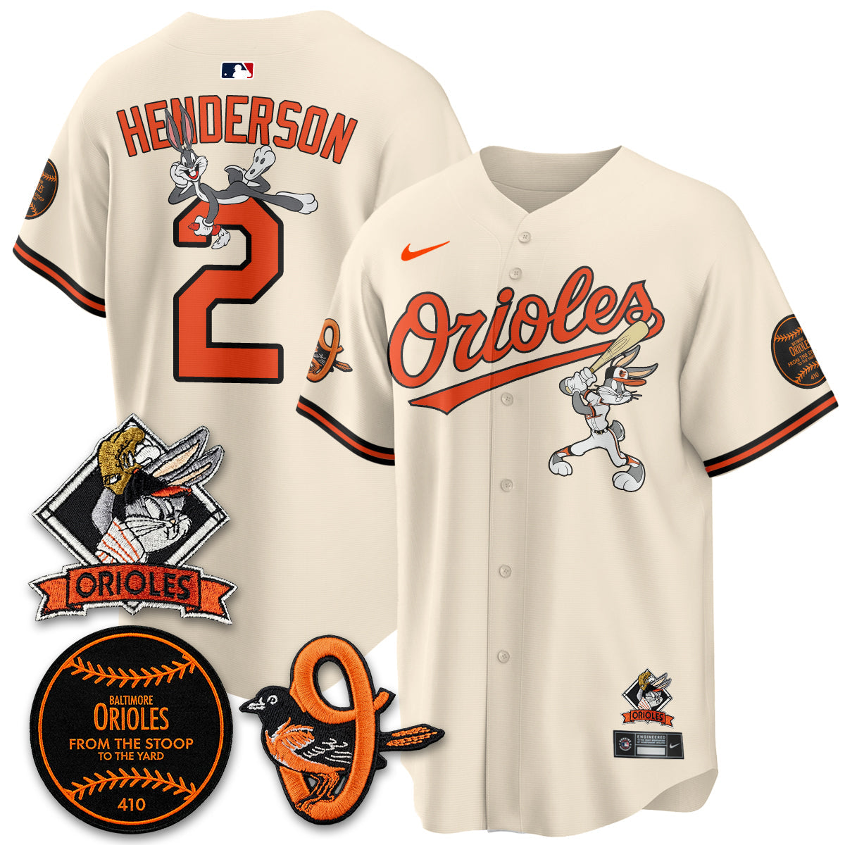 BAL x Bunny Vapor Premier Limited Jersey - Stitched by Baltimore Orioles