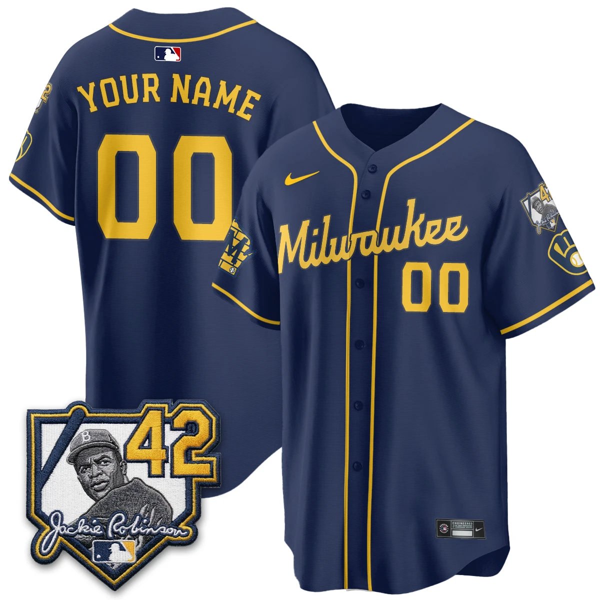 MIL 2026 New Era Vapor Custom Limited Jersey - All Stitched by Milwaukee Brewers