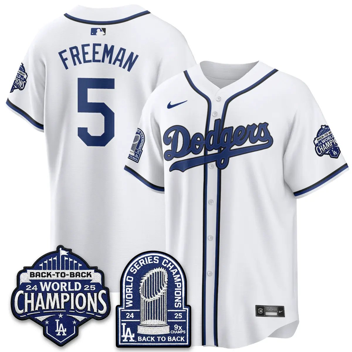 LAD 2026 Black Out Style Vapor Limited Jersey - B2B Champs - All Stitched by Los Angeles Dodgers
