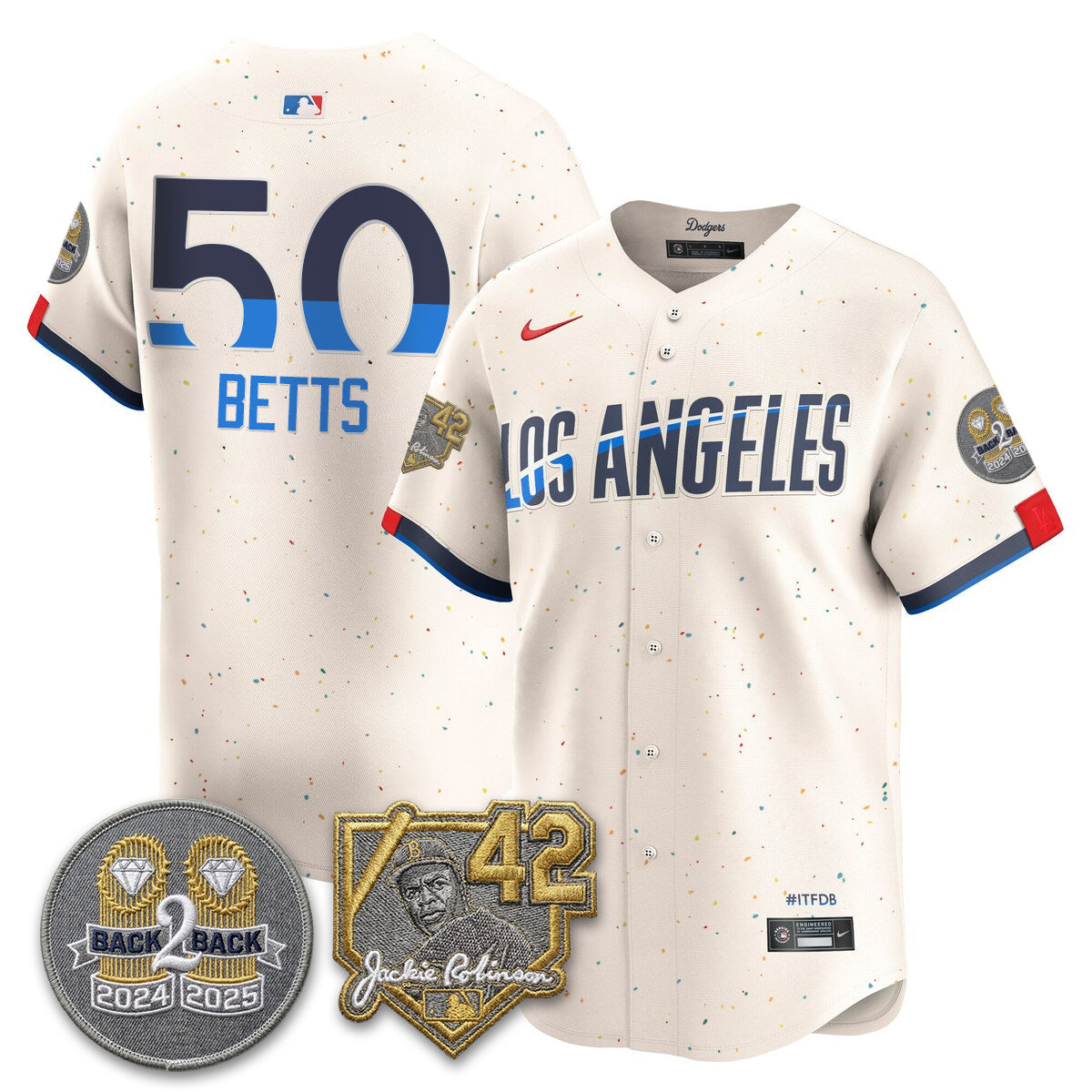 Los Angeles Dodgers - 2026 Jackie Robinson Day Vapor Limited Jersey - All Stitched by Los Angeles Dodgers