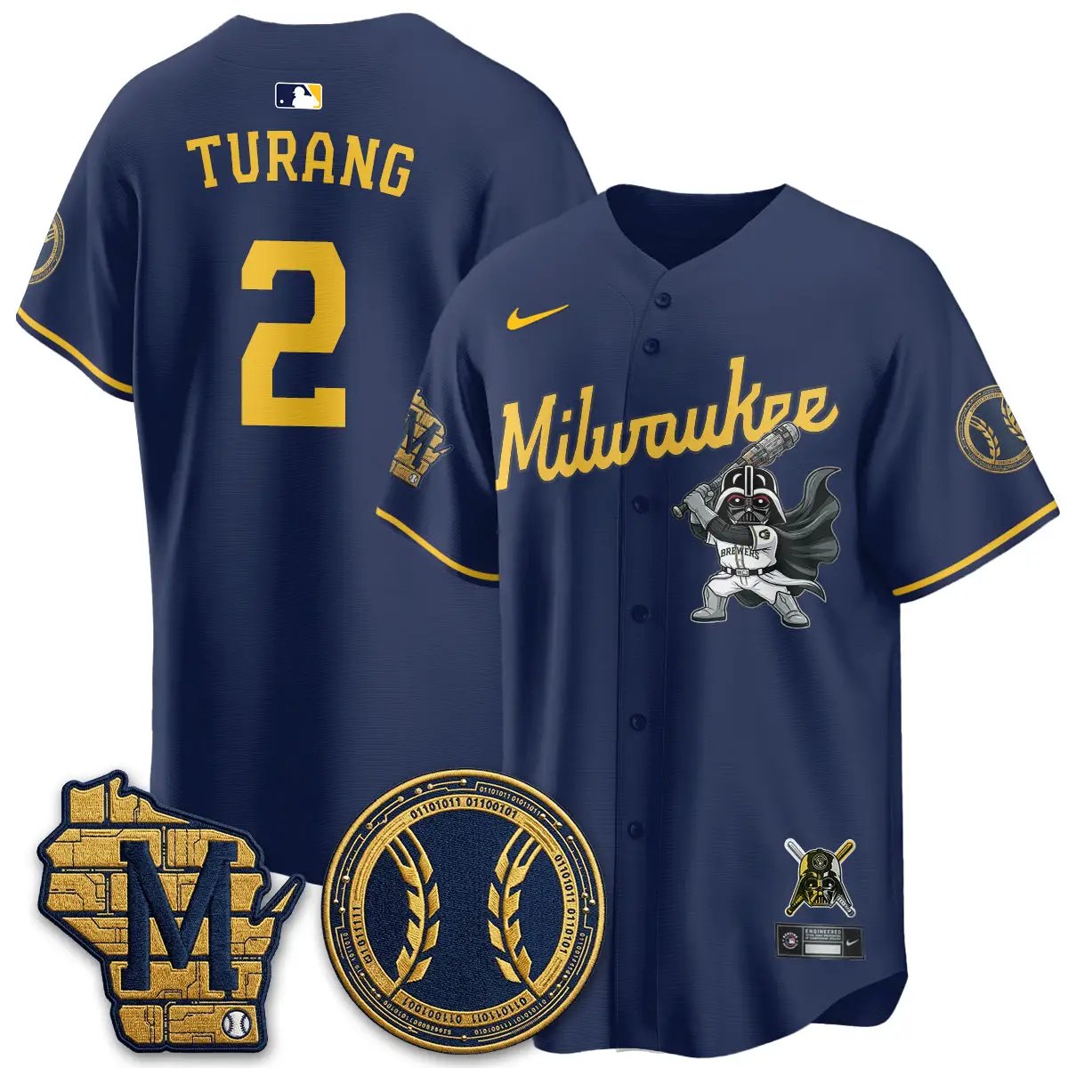 MIL x SW Limited Jersey - Stitched by Milwaukee Brewers