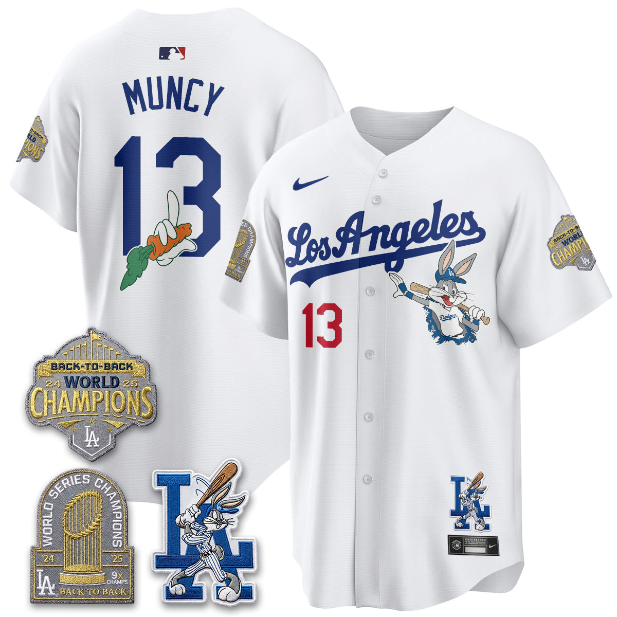 LAD Bunny Vapor Limited Jersey - All Stitched by Los Angeles Dodgers