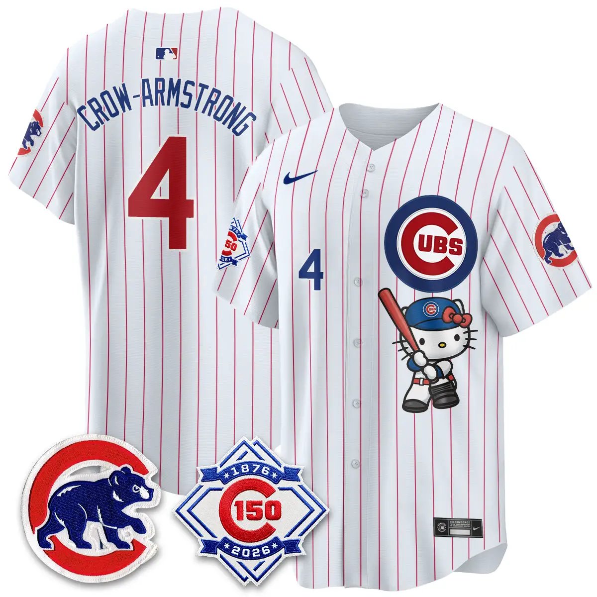 Chicago Cubs x Meow KT Vapor Premier Limited Jersey - All Stitched by Chicago Cubs