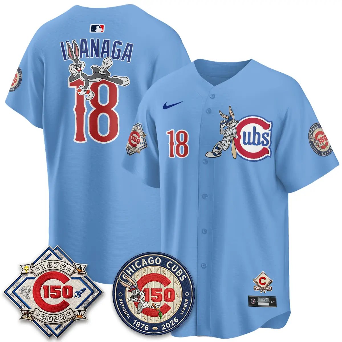 CHC x Bunny Vapor Premier Limited Jersey - Stitched by Chicago Cubs