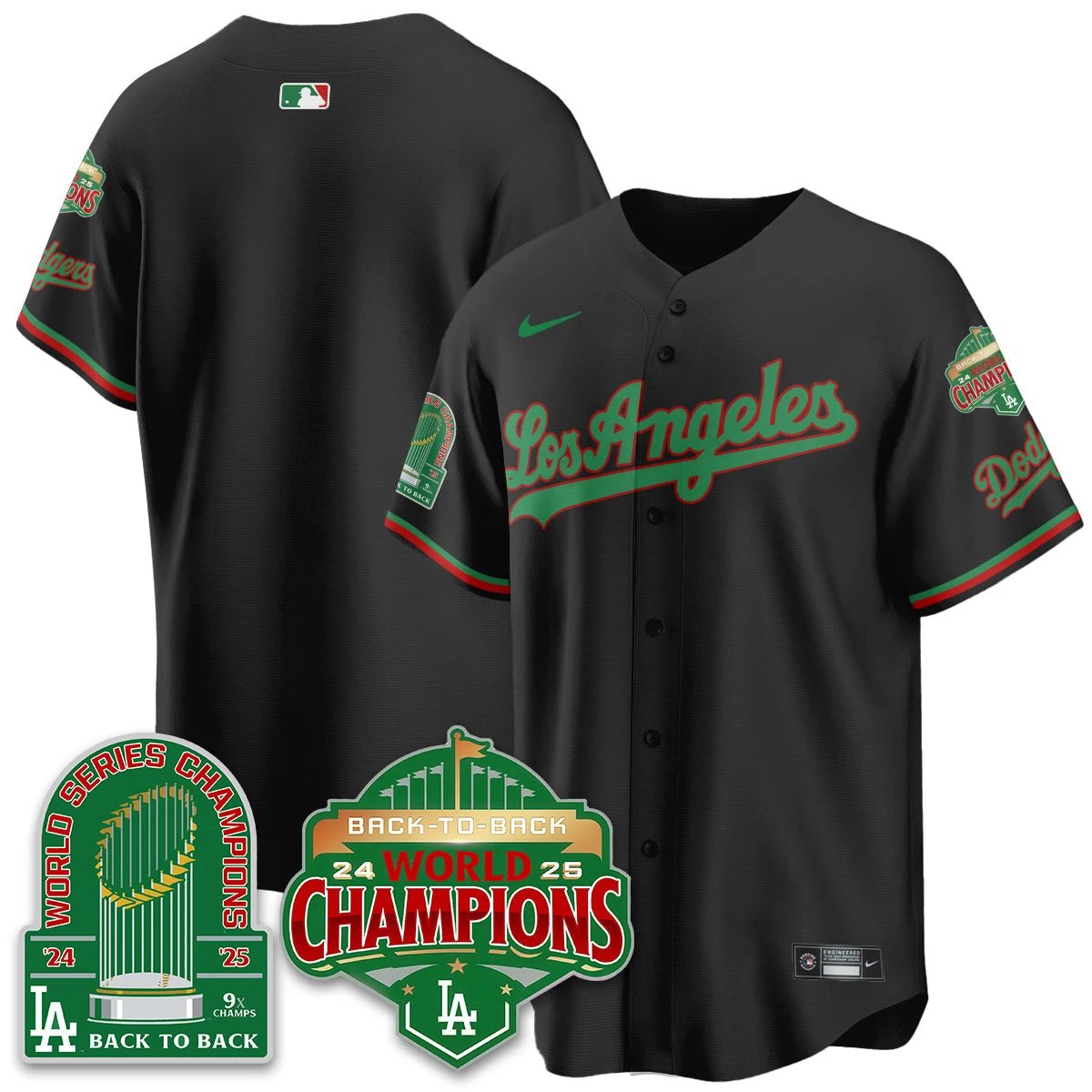 LAD Mexico Vapor Limited Jersey - 9x & B2B Champs - All Stitched by Los Angeles Dodgers