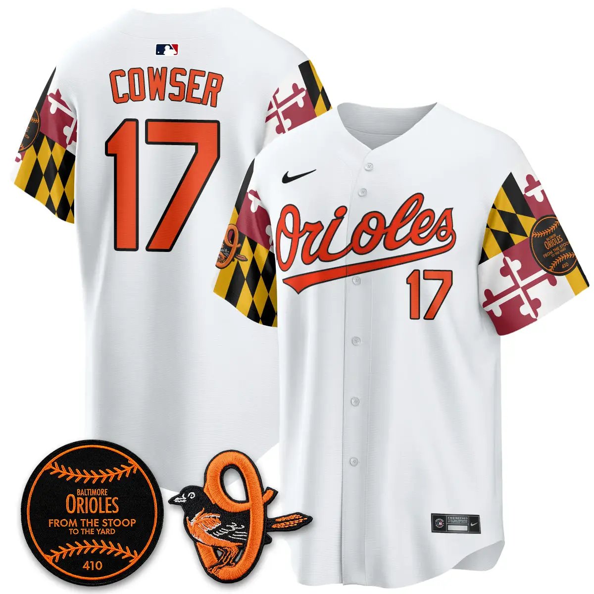 BAL 2026 x Maryland State Flag Vapor Jersey - All Stitched V2 by Baltimore Orioles