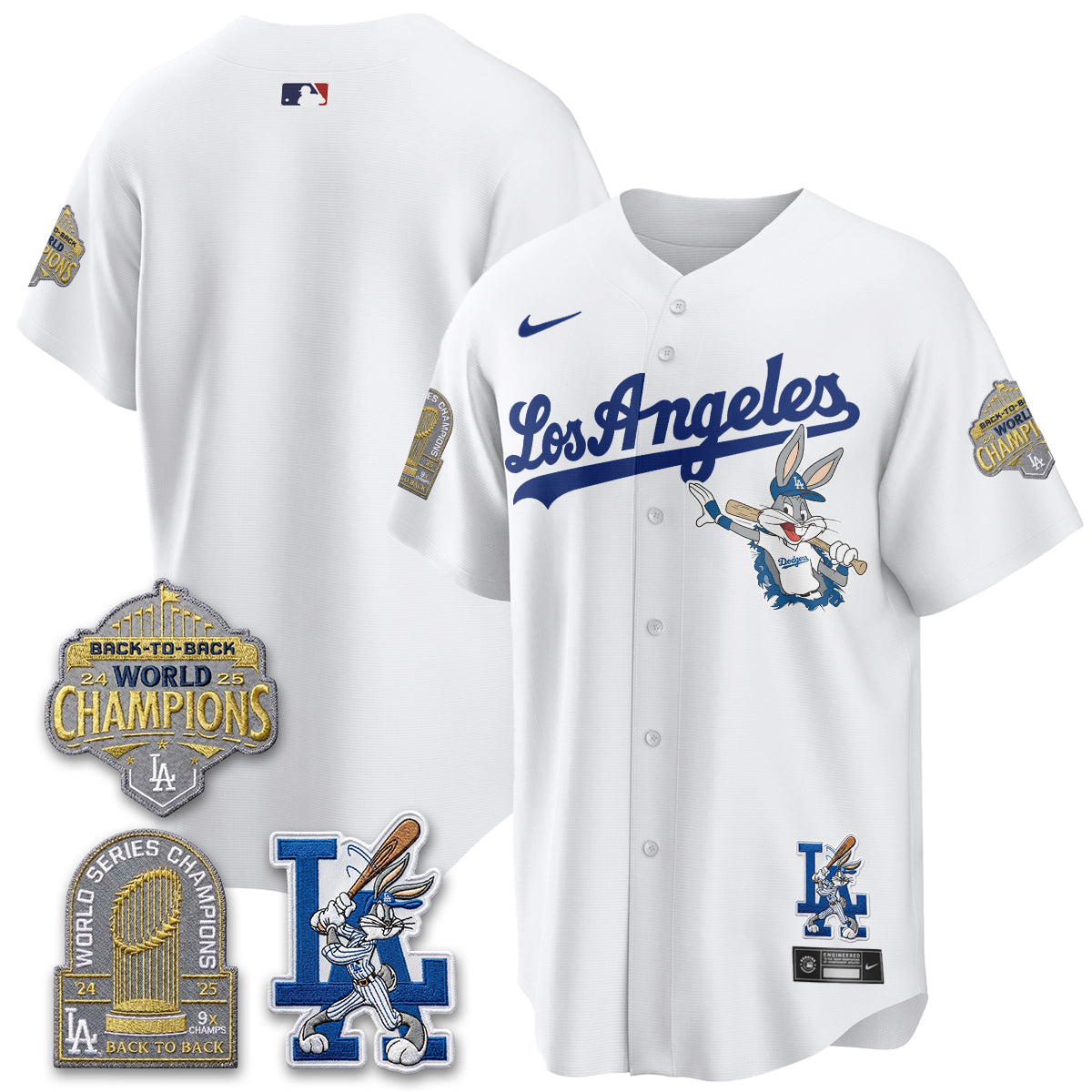 LAD Bunny Vapor Limited Jersey - All Stitched by Los Angeles Dodgers