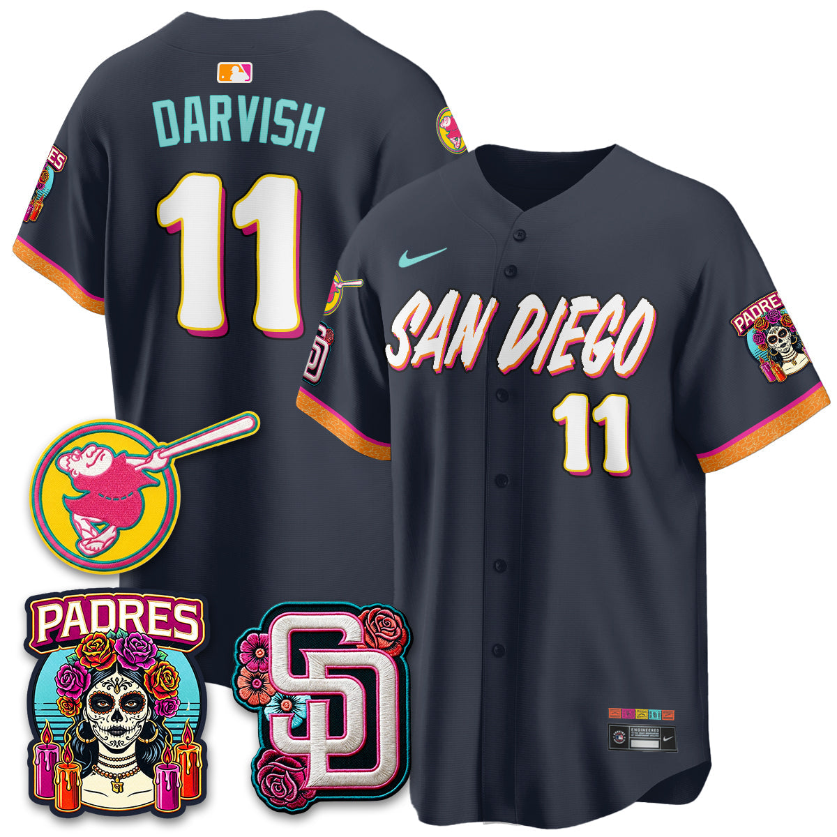 SD 2026 City Connect Vapor Premier Limited Jersey - All Stitched V2 by San Diego Padres